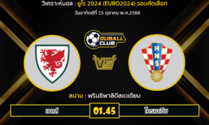 วิเคราะห์บอล ยูโร 2024 รอบคัดเลือก : เวลส์ vs โครเอเชีย (15/10/66)